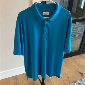 Grand Slam Blue Polo Shirt Soft Knit Casual